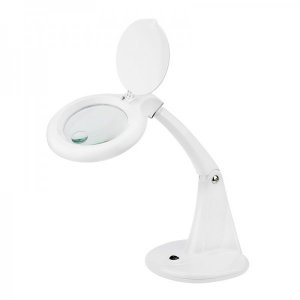 Лупа настольная 3D+12D с подсветкой 60LED, белая (8093) REXANT     (ТОП-4)
