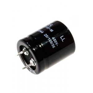 B43504B5107M, конденсатор электролитический 100мкФ 450В 105грд 3000ч 25x30