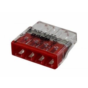 2273-204 Экcпресс-клемма, 4-проводная до 2,5 мм², (100 шт/уп)  WAGO