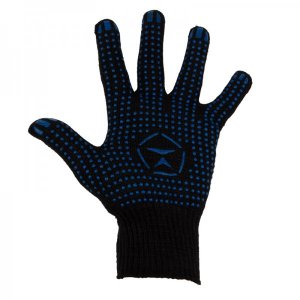 Перчатки ХБ (Лидер/Антрацит)  4 нити 46 граммов с ПВХ