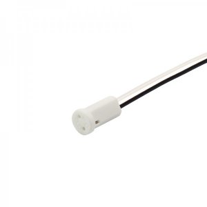 Цоколь «патрон» керамический G4 с проводом 15 см, (100шт. в упак) белый REXANT