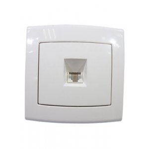 РТ4-Е, розетка телефонная скрытый монтаж