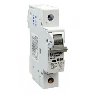 SV-49011-50-B, Автоматический выключатель 1 полюс.50А, отключ.сп. 6кА
