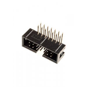 BH-14R(IDC-14MR), вилка на плату шаг 2.54мм угловая (аналог DS1013-14RSIB-B-0)