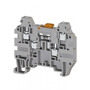 AVK2,5CCA (серый), 324939 Клеммник 4-х выводной с размыкателем, 2,5 мм.кв.