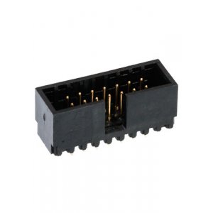 0-281272-1, вилка на плату закрытая 2 ряда шаг 2.54мм 14 контакта