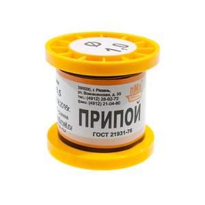 Припой ПОССУ30-05 ТР 1.0мм  катушка 100г