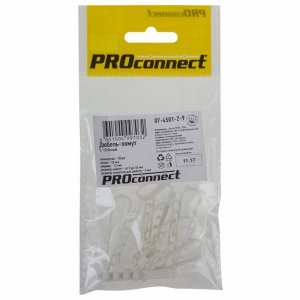 Дюбель-хомут  5-10 белый (10 шт.)   PROCONNECT