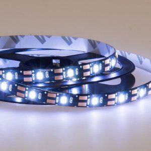 LED лента с USB коннектором 5 В, 8 мм, IP65, SMD 2835, 60 LED/m, БЕЛАЯ (6500 K)
