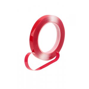 09-6512, двухсторонний скотч прозрачный 12мм 5м на акриловой основе