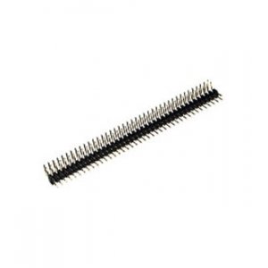 PLD2-80R, вилка штыревая 2мм 2x40 угловая