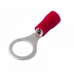 НАКОНЕЧНИК КОЛЬЦЕВОЙ изолированный ø8.4мм 0.5-1.5мм² (НКи 1.5-8 / НКи 1,25-8 / RV1.25-8) красный  REXANT