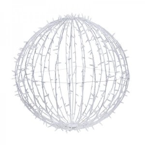 Шар светодиодный 230V, диаметр 80 см, 450 светодиодов, эффект мерцания, цвет белый