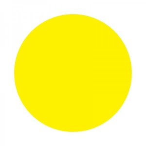 Наклейка информационный знак «Желтый круг» d -150 мм REXANT, стоимость за 1штуку (10шт)