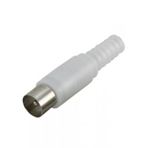 SQ1809-0008, разъем антенный ТВ без пайки белый