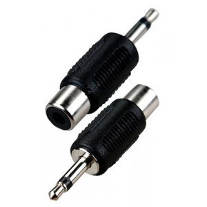 2-200 (NP-556), переходник 3.5мм штекер моно - RCA гнездо пластик