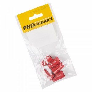 Соединительный изолирующий зажим "СИЗ-5" (4,0-13,5 мм²), красный,  (5шт.) (пакет)  PROconnect