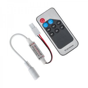 LED мини диммер Радио (RF) с пультом Д/У 72/144W, 9 кнопок,12V/24V