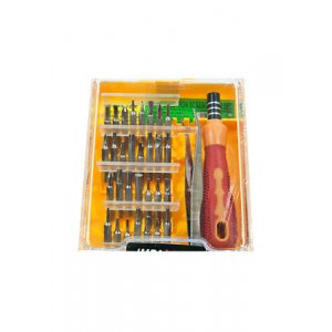 6032E, отвертка с насадками 32 предмета пинцет