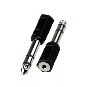 2-031, переходник 6.35мм штекер стерео - 2.5мм гнездо стерео пластик