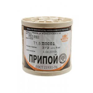 Припой ПОС61 ТР 1.5мм катушка 1кг