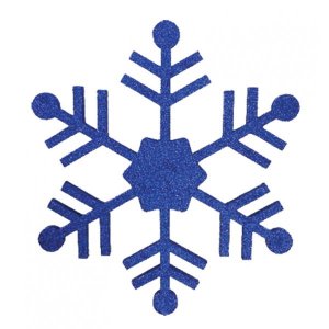 Елочная фигура "Снежинка классическая", 66 см, цвет синий