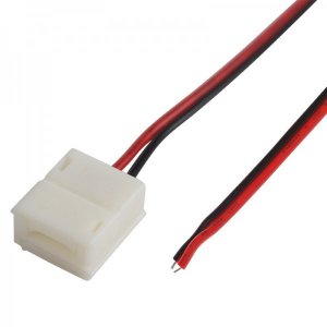 Коннектор питания (1 разъем) для одноцветных светодиодных лент с влагозащитой шириной 8 мм