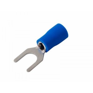 НАКОНЕЧНИК ВИЛОЧНЫЙ изолированный 5.3мм 1.5-2.5мм² (НВи 2.5-5 / НВи 2-5 / SVS2-5) синий  REXANT
