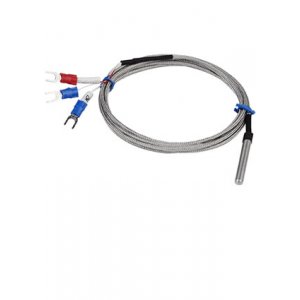 WZP-02 Pt100A, датчик температуры -50...200 в гильзе Д=5мм кабель 1м с клеммами