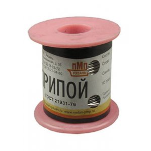 Припой ПОС61 ТР 1.5мм катушка 100г