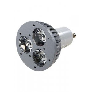 FEX107 GU10, 3x1W 220В лампа светодиодная, цвет теплый белый