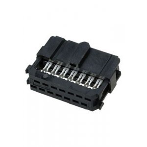 1658621-2, AMP-Latch-14 розетка на шлейф 2,54мм с крышк.б/ф