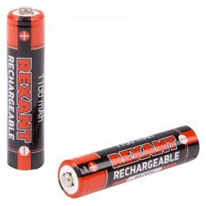 Аккумулятор тип  AAA  "мизинчиковый" 1.2В 1100мАч "REXANT" блистер 2 шт