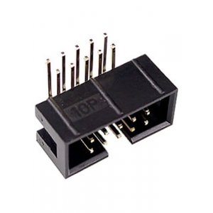 BH-10R(IDC-10MR), вилка на плату шаг 2.54мм угловая (аналог DS1013-10RSIB-B-0)