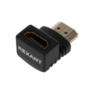 Переходник аудио (гнездо HDMI - штекер HDMI), угловой, (1шт.)  REXANT