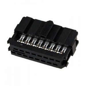 1658621-3, AMP-Latch-16 розетка на шлейф 2,54мм с крышк.б/ф