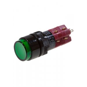 D16LMR1-2ABJG, кнопка без фиксации 250В/5А, LED подсветка 12В