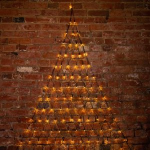 СЕТЬ Треугольная 1,5х2х2 м (основание 1,5м, высота 1,85м),  черный ПВХ, 136 LED ТЕПЛЫЙ БЕЛЫЙ, соединяется