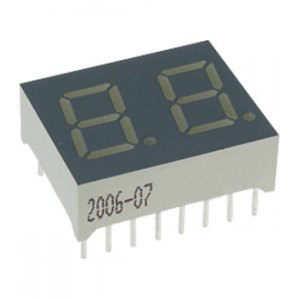 DA04-11GWA, светодиодный индикатор  зеленый  ОА  10мм  2x7  8мКд