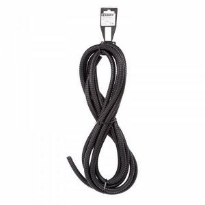 Трубa автомобильная гофрированная ПП ø9,8 мм, разрезная, (бухта  5 м/уп.)