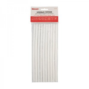 Клеевые стержни REXANT, Ø11 мм, 270 мм, белые, 10 шт., хедер     Новинка!