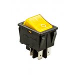 SC767B ПЕРЕКЛЮЧАТЕЛЬ 4 КОНТ. 250В/15.0А ЖЕЛТЫЙ С ПОДСВЕТКОЙ