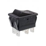 SC767 Переключатель 6 конт. 250В/16.0А черный без подсветки