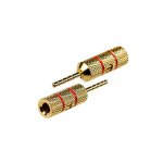 1-648G, разъем акустический "TIP" штекер металл позол. красный