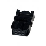 IDC-06F, гнездо на шлейф шаг 2.54мм (L-KLS1-204-06-B)