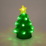 Акриловая светодиодная фигура «Елочка» 22 см, (2хАА), 20 светодиодов