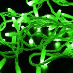 НИТЬ 10м, белый ПВХ, 100 LED Зеленые, соединяется, 24В (нужен трансформатор 531-100 или 104-127)