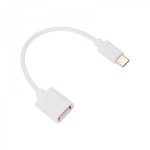 USB кабель OTG Type C на USB шнур 0.15M белый
