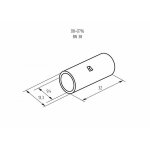 СОЕДИНИТЕЛЬНАЯ ГИЛЬЗА  L-32мм 35мм² (ГМЛ (DIN) 35 / BN38)  REXANT