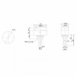 Выключатель клавишный 12V 30А (3с) ON-OFF черный ОВАЛ с красной подсветкой  (RWB-523, ASW-20D-2)  REXANT